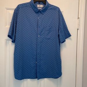 Southern tide intercoastal, blue casual button, shirt, size large
